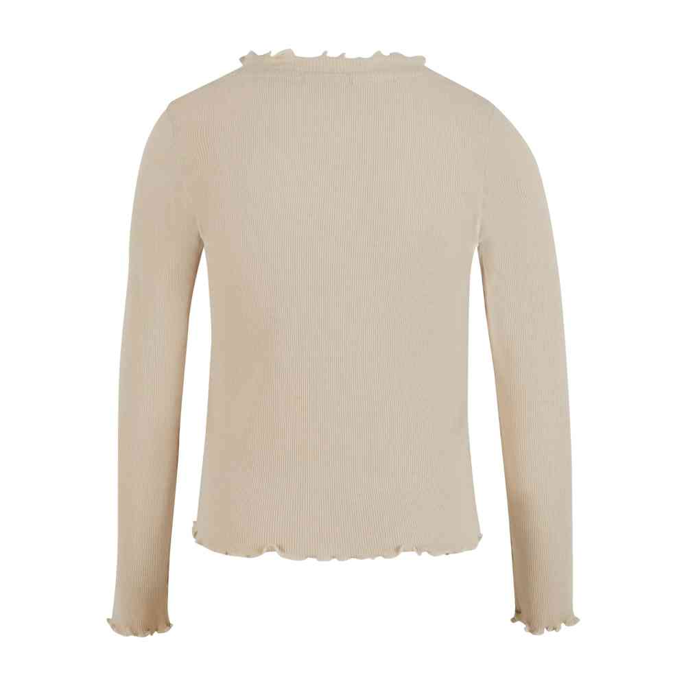 Urban Classics - Short Rib Langarmshirt für kinder - Beige